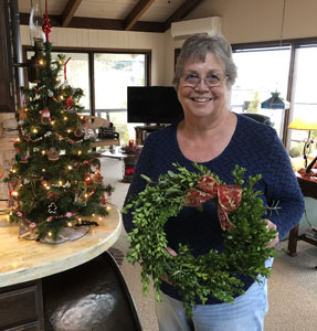 Jan with wreath